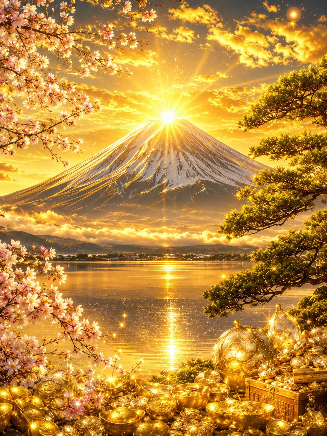 黄金の富士山