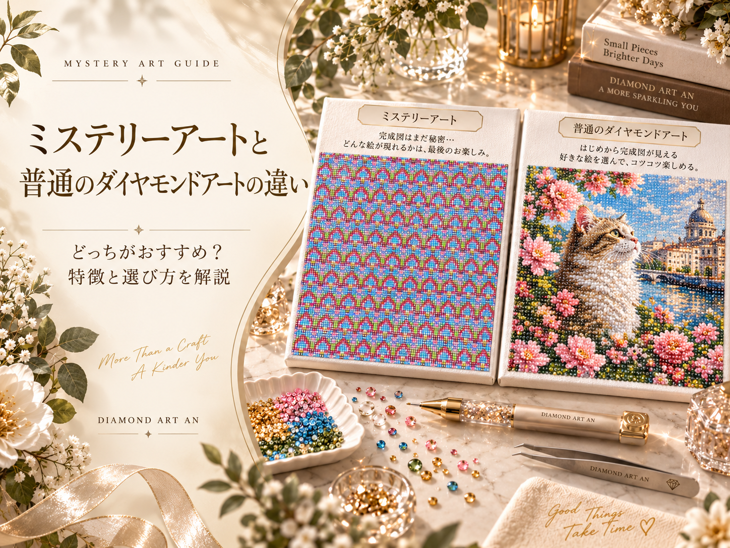 ミステリーアートと普通のダイヤモンドアートの違い